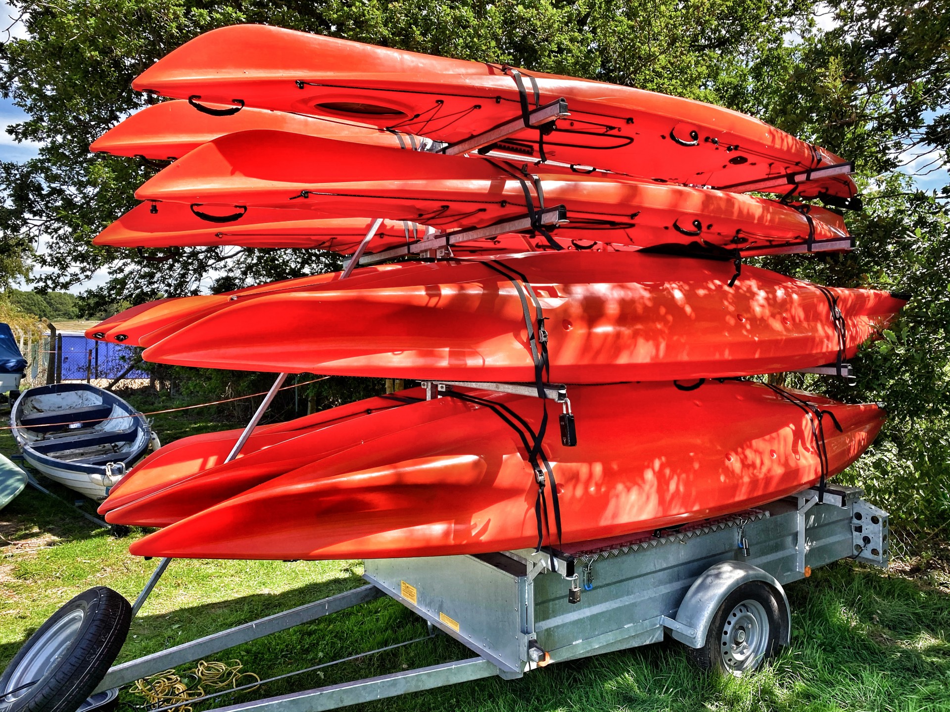 Canoe & Kayak Trailer x12 with storage x3.
